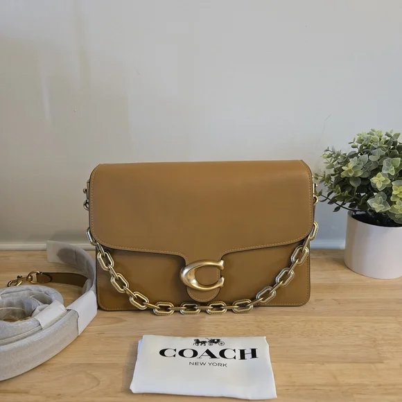 Coach Chain Tabby 30 In Honey Brown. - Picture 1 of 8